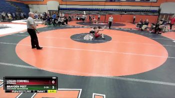 165 lbs Champ. Round 2 - Logan Cormell, Otterbein vs Brayden Peet, Wisconsin-Whitewater