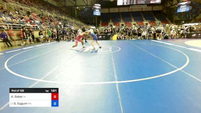 138 lbs Rnd Of 128 - Aidan Baker, RI vs Grayson Eggum, MN