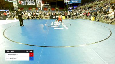 120 lbs Cons 64 #2 - Trevor Anderson, WA vs Calvin Rathjen, IA