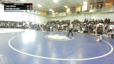 285 lbs Cons. Round 2 - Luis Zamora, Warren vs Brayden Kilgore, Rancho Cucamonga