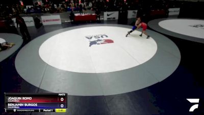 120 lbs Semifinal - Joaquin Romo, California vs Benjamin Burgos, California