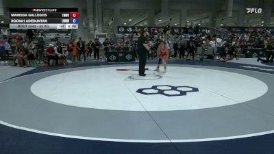 55 kg Champ. Rd Of 32 - Marissa Gallegos, Titan Mercury Wrestling Club (TMWC) vs Rodiah Adeduntan, Lindsey Wilson Womens Wrestling