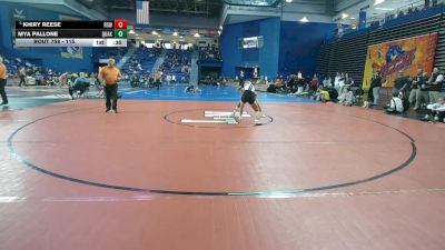115 lbs Cons. Round 7 - Mya Pallone, Quakertown vs Khiry Reese, Rosewood