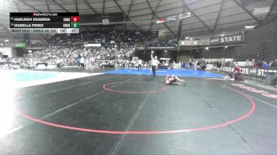 Girls 4A 105 lbs Cons. Round 1 - Izabella Perez, Union (Girls) vs Haeleigh Esqueda, Sunnyside (Girls)