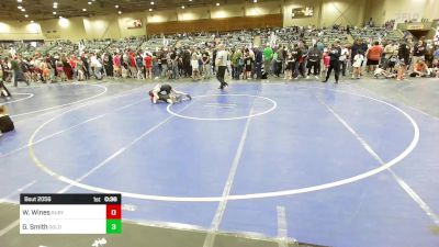 65 lbs Consi Of 8 #2 - Waylon Wines, Ruby Mountain WC vs Grayson Smith, Gold Rush Wrestling