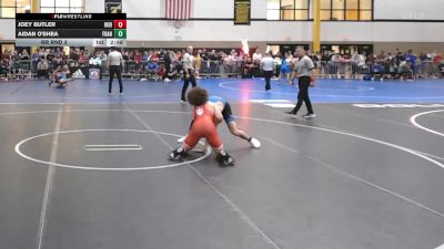149Red lbs Rr Rnd 3 - Joey Butler, Indiana vs Aidan O'Shea, Franklin & Marshall