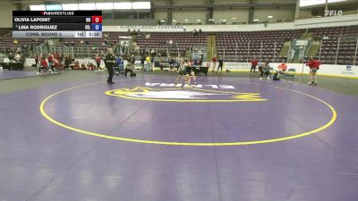 138 lbs Cons. Round 3 - Lina Rodriguez, Felician vs Olivia Lapoint, D`Youville