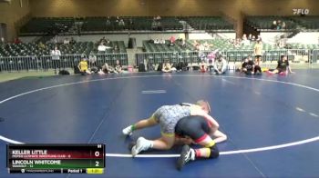 91 lbs Round 3 (4 Team) - Keller Little, Moyer Ultimate Wrestling Club vs Lincoln Whitcome, Waverly
