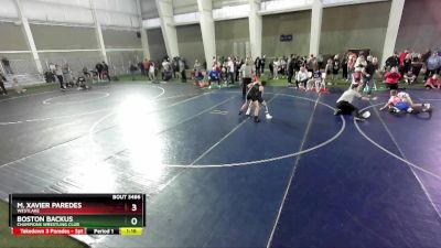 90 lbs Cons. Round 3 - M. Xavier Paredes, Westlake vs Boston Backus, Champions Wrestling Club