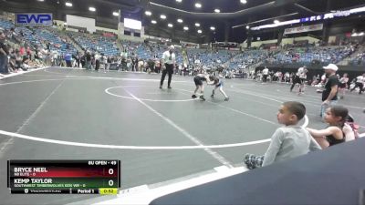 49 lbs Cons. Round 3 - Bryce Neel, NB Elite vs Kemp Taylor, Southwest Timberwolves Kids Wr