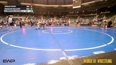 102 lbs Consi Of 8 #2 - Brinlie Bazer, Nebraska Wrestling Academy vs Braelynn Williams, Wagoner Takedown Club