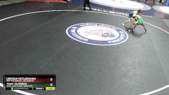 132 lbs Champ. Round 1 - Tony Oliveros, Royal High School Wrestling vs Lincoln McClenahan, Beat The Streets - Los Angeles