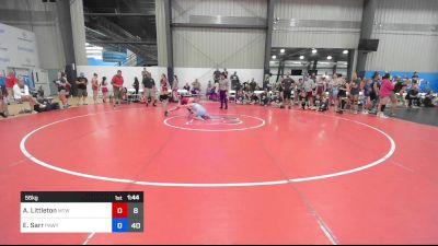 56 kg Quarterfinal - Autumn Littleton, New England Trappers West vs Emily Sarr, PA West Yellow