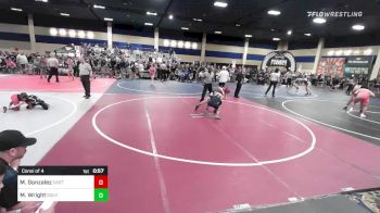 82 lbs Consi Of 4 - Mason Gonzalez, Eastern Sabers vs Mason Wright, Southern Idaho WC