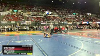 A - 113 lbs Cons. Round 2 - Emry Veland, Three Forks/Ennis vs Colt McCord, Fergus (Lewistown)