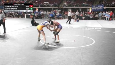 G 107 lbs Cons. Round 3 - Karter Bastian, Sulphur Girls vs Kennedi Hollier, Rayne Girls