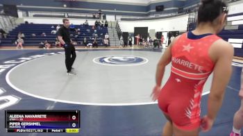 120 lbs Round 1 (4 Team) - Aleena Navarrete, Utah 1 vs Piper Gershmel, Montana