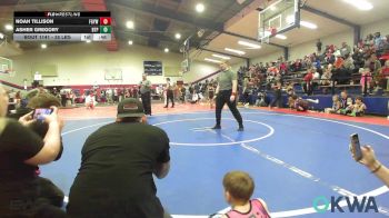 35 lbs Semifinal - Noah Tillison, Fort Gibson Youth Wrestling vs Asher Gregory, Tulsa Blue T Panthers