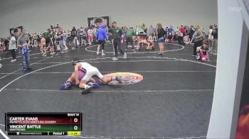 125 lbs Semifinal - Carter Evans, Palmetto State Wrestling Academy vs Vincent Battle, Unattached