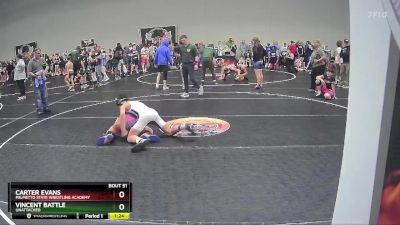 125 lbs Semifinal - Carter Evans, Palmetto State Wrestling Academy vs Vincent Battle, Unattached