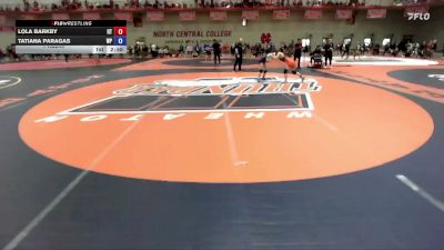 124 A Prelim - Tatiana Paragas, William Penn vs Lola Barkby, Indiana Tech
