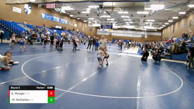 51-55 lbs Round 3 - Maxwell McClellan, SYRACUSE vs Knox Mauger, Westlake