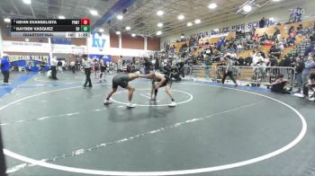 126 lbs Quarterfinal - Kevin Evangelista, Paramount vs Kayden Vasquez, South Hills