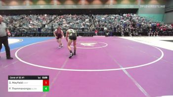 138 lbs Consi Of 32 #1 - Dylan Mayfield, Centennial vs Parker Thammavongsa, Slam Academy