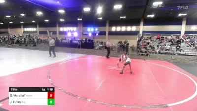 53 lbs Semifinal - Dallas Marshall, Warriors Of Christ vs Jacques Finley, Big Cat WC