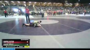 108 lbs Quarterfinal - Jasper Victor, Sweet Home Mat Club vs Mason Wells, Roseburg Mat Club/ Umpqua Vall