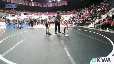 64 lbs 3rd Place - Kael Camper, Caney Valley Wrestling vs Hollis Federico, Muskogee Rougher Youth Wrestling