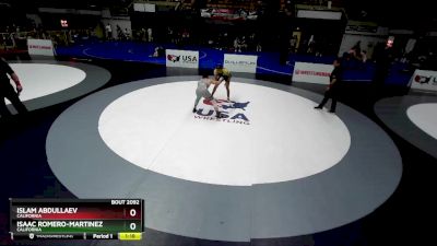 74 lbs Semifinal - Islam Abdullaev, California vs Isaac Romero-Martinez, California