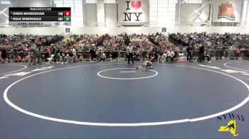 44 lbs Cons. Round 3 - Owen Morehouse, Firehouse Brawlers Wrestling vs Kole Windnagle, Akron Wrestling Club