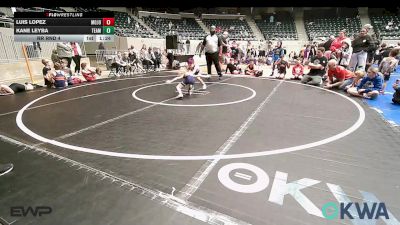 49 lbs Rr Rnd 4 - Luis Lopez, MOJO Mulisha 9U vs Kane Leyba, Team Tulsa RED