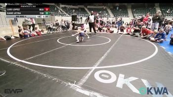 49 lbs Rr Rnd 4 - Luis Lopez, MOJO Mulisha 9U vs Kane Leyba, Team Tulsa RED