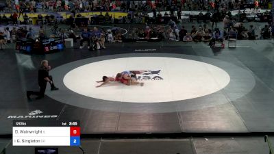 120 lbs Rnd Of 64 - Dean Wainwright, IL vs Gage Singleton, OR