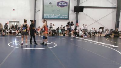50 lbs Rr Rnd 1 - Teagan McKinney, MPOWER Girls Wrestling Club - W vs Adriana Yodice, CT Whale - W