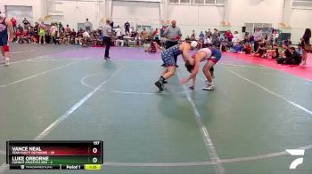 157 lbs Round 2 (8 Team) - Vance Neal, Team Shutt Dethrone vs Luke Orborne, Combat Athletics Red