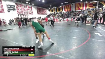 175 lbs Champ. Round 2 - Alberto Olague, Long Beach Poly vs Jaidan Granados, Chaparral B