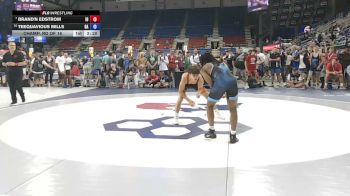 120 lbs Champ. Rd Of 16 - Brand'n Edstrom, Idaho vs Teequavious Mills, Georgia