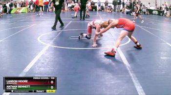 100 lbs Cons. Round 2 - Nathan Bennett, Sand Creek vs Landon Moore, Alpha Elite