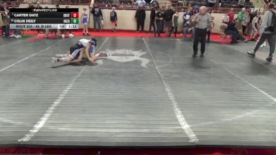 95_B lbs Round Of 32 - Carter Datz, Southmoreland vs Colin Deily, Nazareth