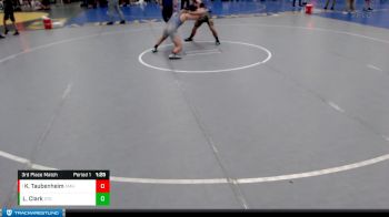 156-162 lbs 3rd Place Match - Kale Taubenheim, Amherst vs Logan Clark, 2TG