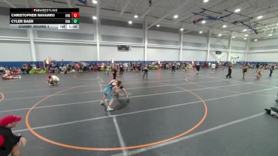 150 lbs Champ. Round 1 - Cyler Baer, Unattached vs Christopher Navarro, Unattached