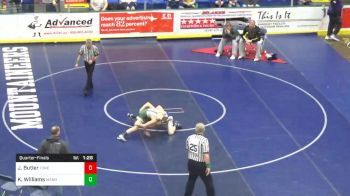 112 lbs Quarterfinal - Jordan Butler, Forest Hills vs Kamdyn Williams, Manheim Twp