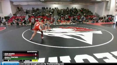 155 lbs Quarterfinal - Zoe Kohrs, Regis Jesuit vs Emma Crackel, Severance