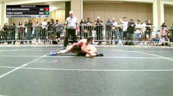 109 lbs Quarterfinal - Eva Bhattacharya, Royalty WC vs Emily Ramos, Mountain Lion WC