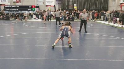 113 lbs Champ. Rd Of 128 - Lukas Hogen, Wrestling Brotherhood vs Artels James Jr, Elevate Wrestling Club