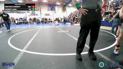 40 lbs Semifinal - Greyson Summitt, Wolfpak Wrestling vs Everett Long, Tiger Trained Wrestling