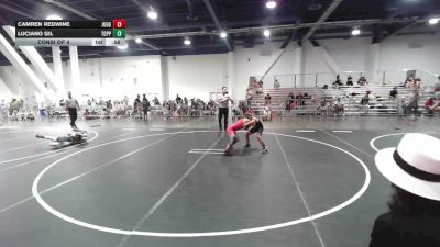 77 lbs Consi Of 4 - Camren Redwine, Juggernaut WC vs Luciano Gil, Toppenish BadBoy